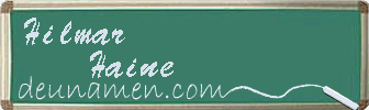 Hilmar Haine Visitenkarte